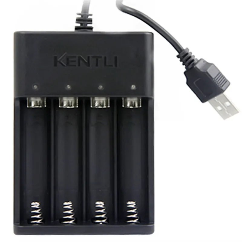 Зарядное устройство KENTLI с 4 слотами USB для 1 5 v AA литиевая аккумуляторная батарея