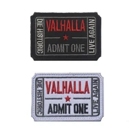 ticket to valhalla military tactical vikings mad max patch army tactical badge embroidered badges fabric armband stickers