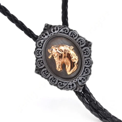 Lychee Ретро Винтаж Вестерн мужские ковбойские голова лошади Боло галстук Родео