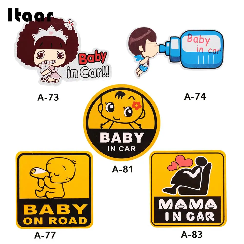 Яркий безопасности знак на присоске Пластик Baby Safe Войти Наклейка мультфильмы