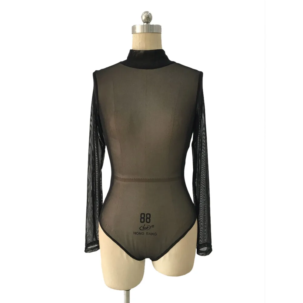 Женские комбинезоны сексуальный женский комбинезон с круглым вырезом и длинным