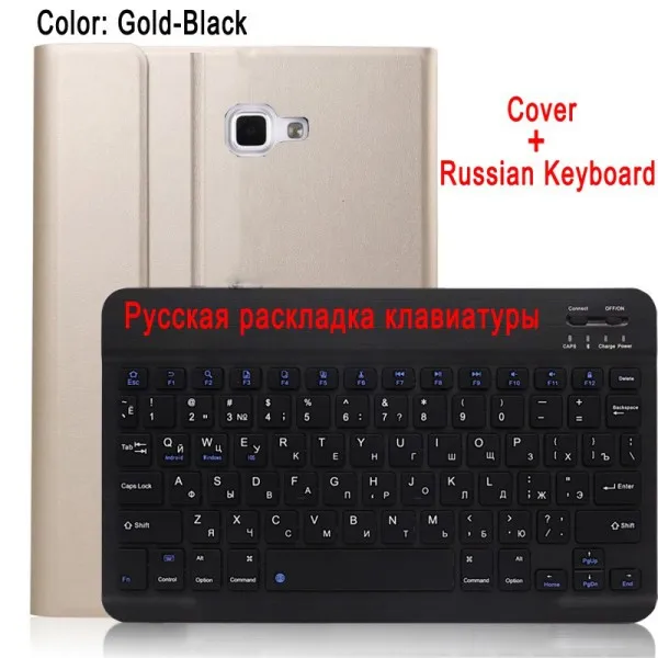 Russian Keyboard Чехол с русской клавиатурой для samsung Galaxy Tab A A6 10,1 SM-T580 SM-T585 T580 T585, кожаный чехол для планшета, bluetooth-клавиатура - Цвет: Russian Keyboard