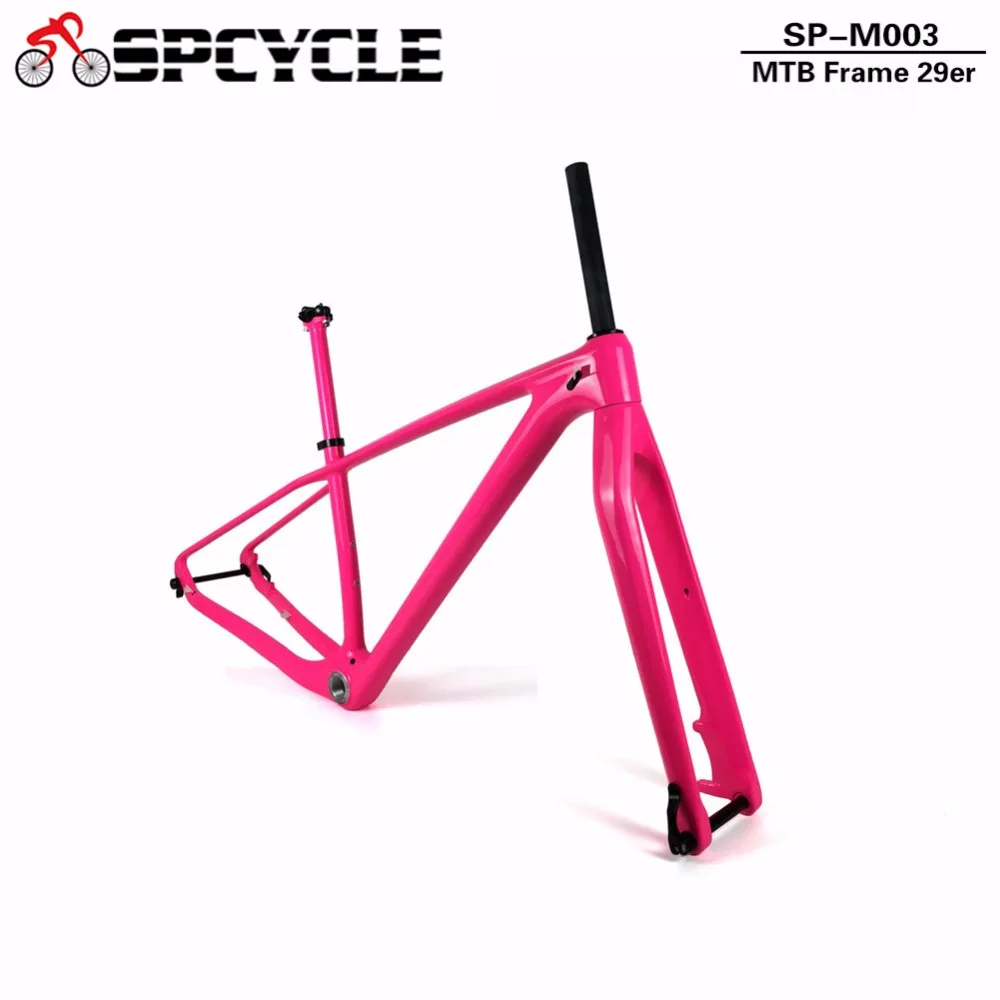 Spcycle 650B/27,5 er/29er MTB горный велосипед рамы из углеродного волокна, 142 мм через мост MTB велосипед карбоновые рамы 1" /17"/19"