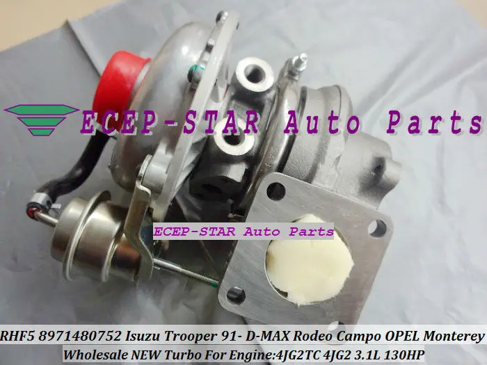 Турбокомпрессор RHF5 8971480752 для ISUZU Trooper D MAX Rodeo Campo OPEL Monterey 4JG2TC 4JB1TC 4JG2 TC 4JB1 T 3.1L