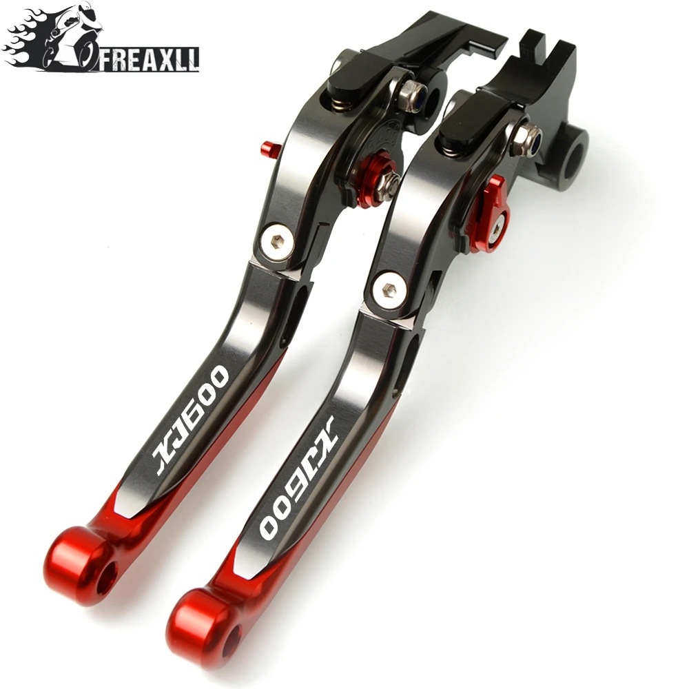 С логотипом XJ600 регулируемая ручка тормоза для мотоцикла складные рычаги