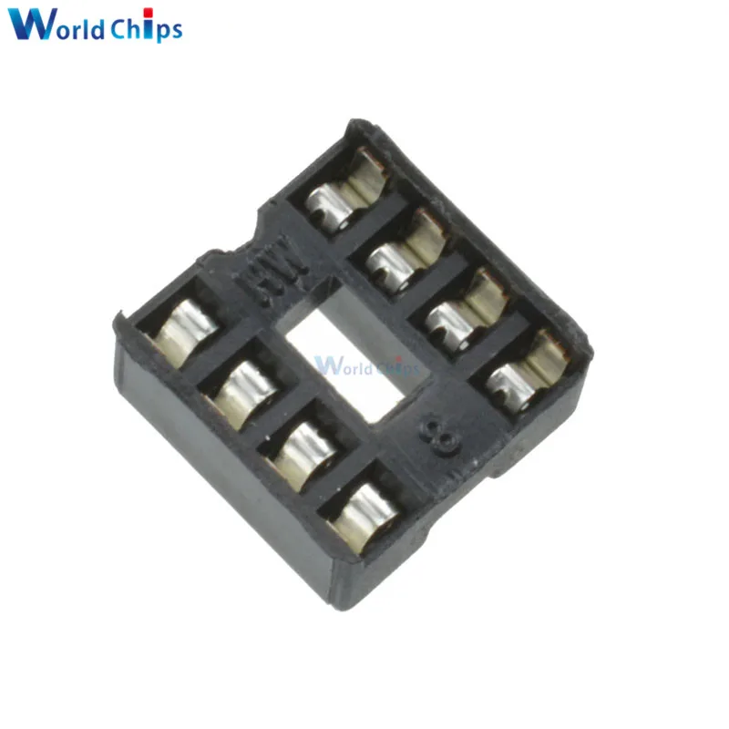 10 шт./лот 8pin 8 Pin DIP 8DIP IC адаптер припоя Тип 2 54 мм|ic socket|origin 8dip socket |