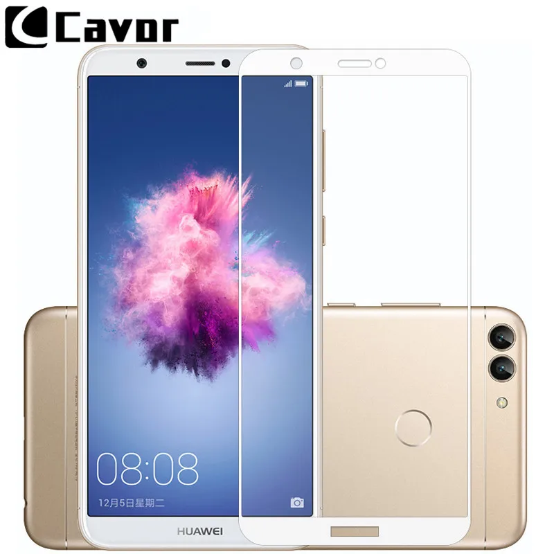 Закаленное стекло 9h для huawei P smart Case экран протектор все полное покрытие