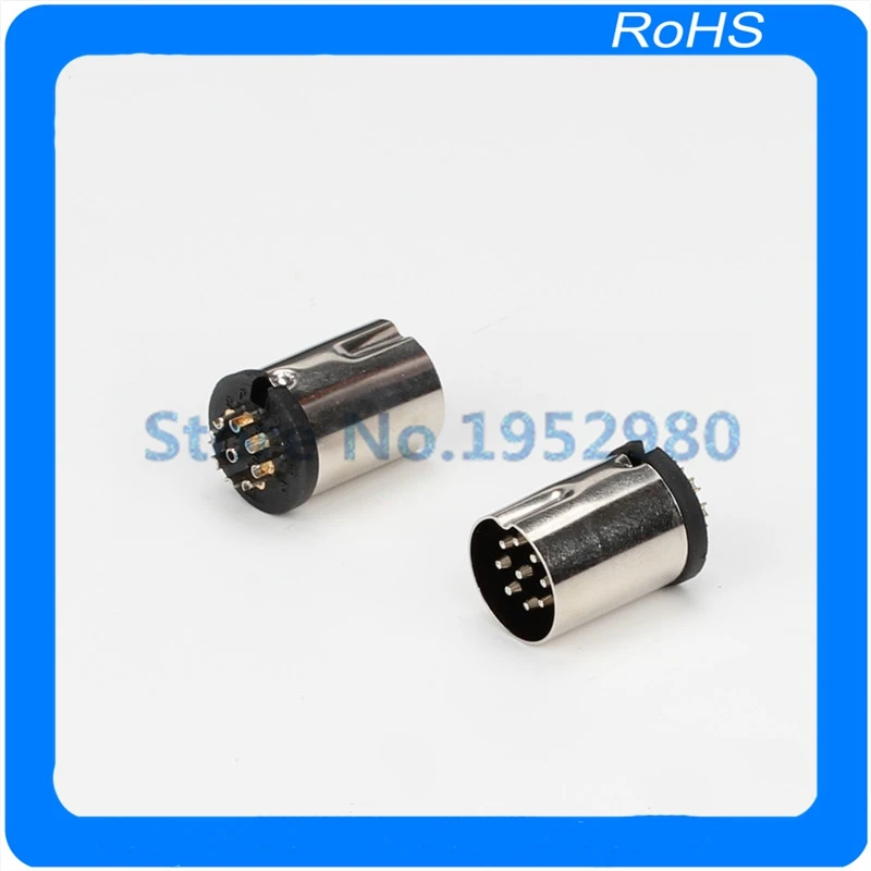 20 шт./лот металлический 9-контактный Стандартный Штекерный разъем адаптер для
