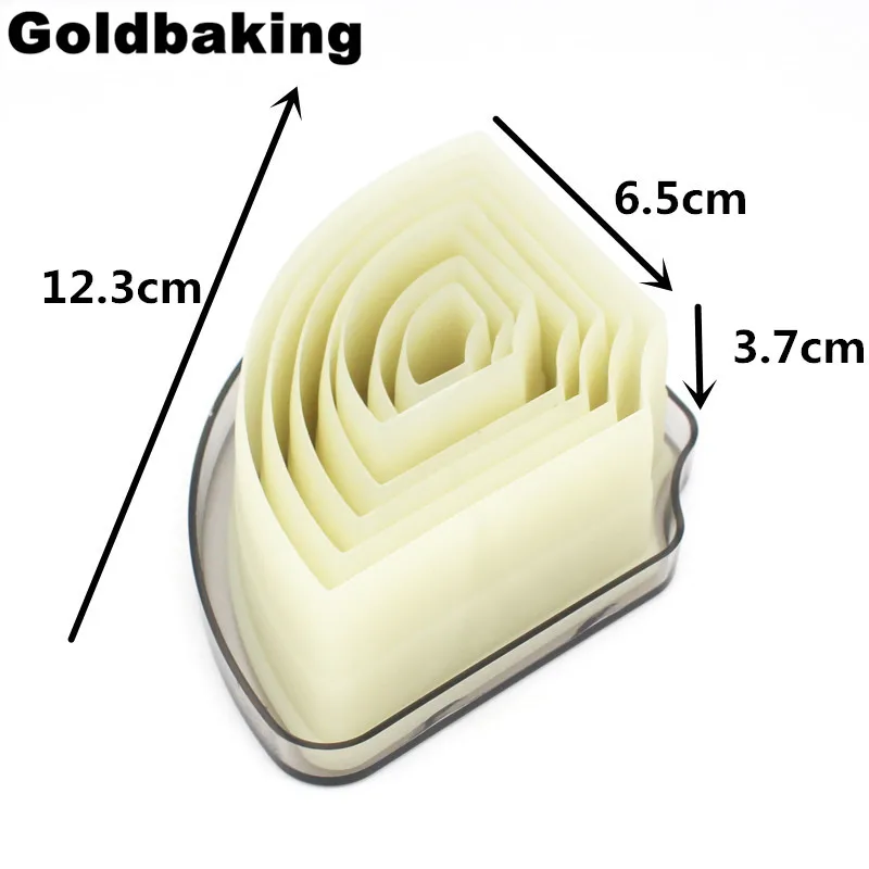 7 шт. фрезы для печенья с вентилятором нейлоновые помадки формы печенья|cutter mold|cookie