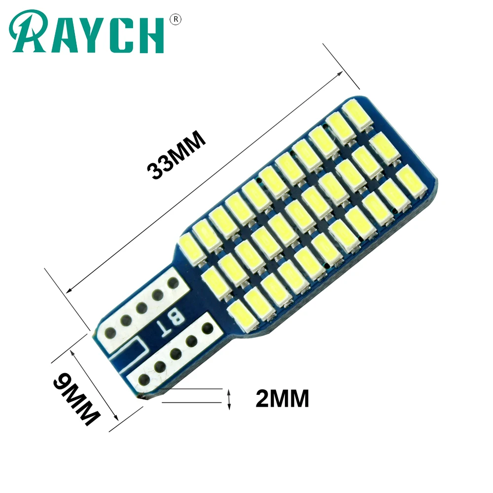 4 X t10 LED w5w 3014smd 33smd 660LM ламповая труба Авто клиновидные автомобильные огни AC 12v
