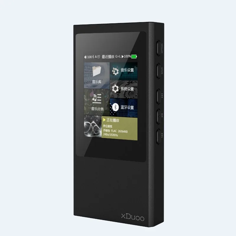 Черный XDuoo X20 портативный музыкальный плеер без потерь Bluetooth HiFi Mp3 плеер Поддержка родного DSD 2,5 мм Баланс Выход - Цвет: Черный