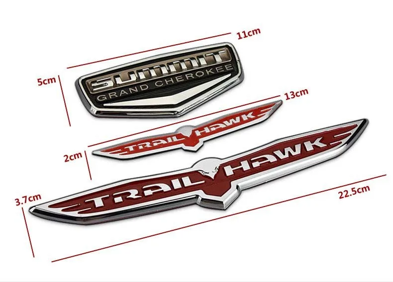SUMMIT Grand Cherokee Shield Trail Hawk хромированный пластиковый автомобильный Стайлинг эмблема значок 3D наклейка авто внешний декор наклейка для JEEP
