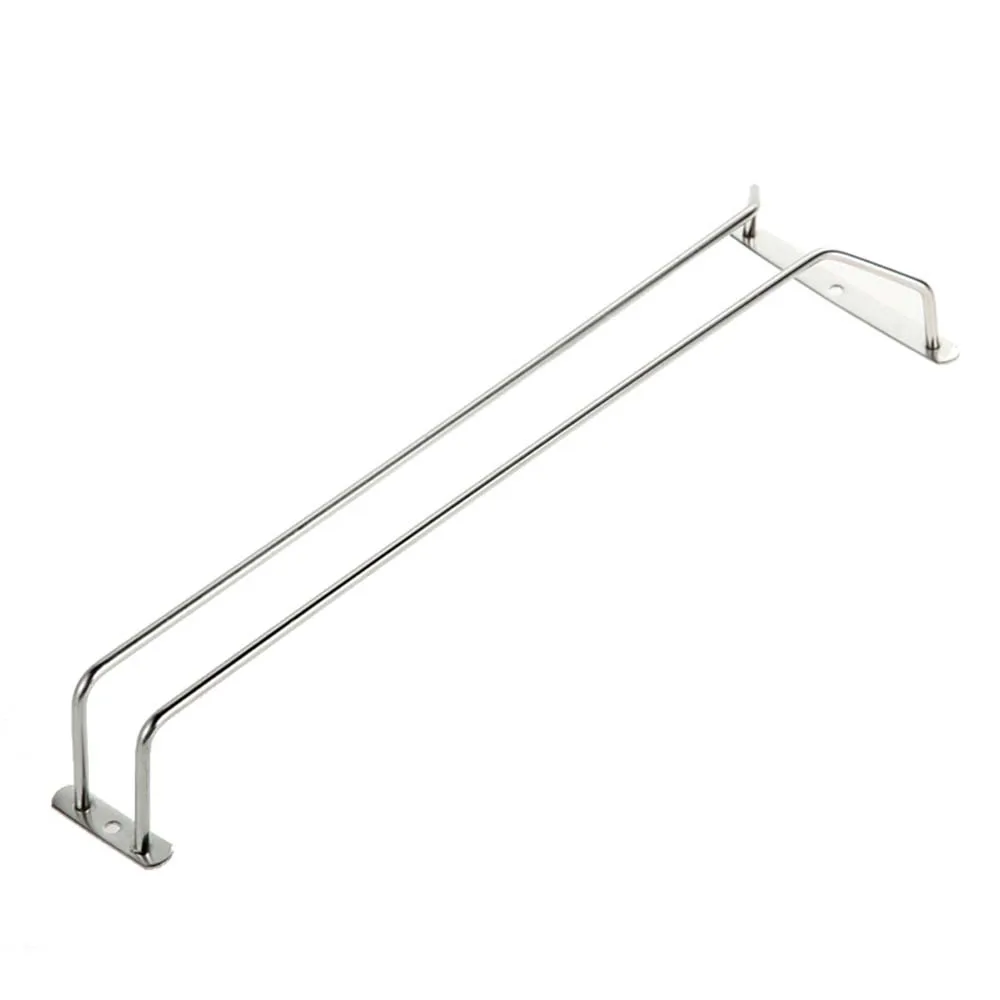 Металлическая Винная стойка настенная Серебряная нержавеющая сталь бокал для