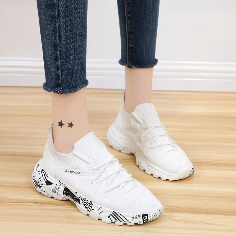 Размеры 35 40 новинка 2019 года спортивная обувь на плоской подошве женская летняя