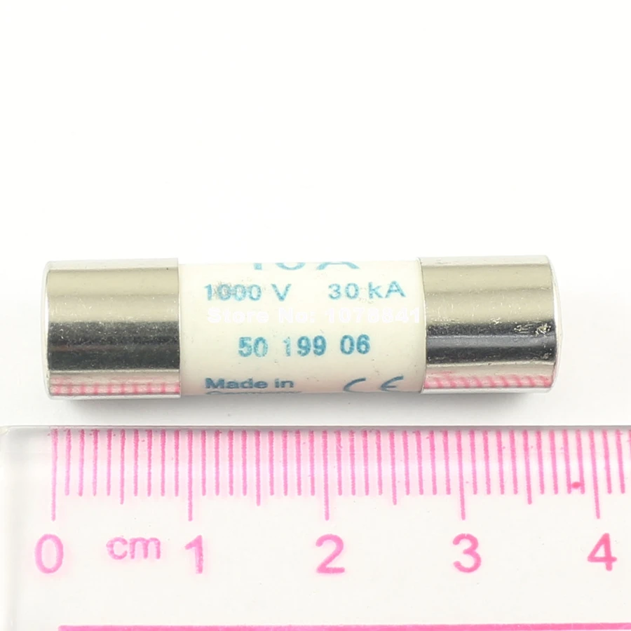 Керамический предохранитель SIBA 10 мм x 38 А 1000 В 1 шт.|ceramic fuse|ceramic fuse 10a10a ceramic |