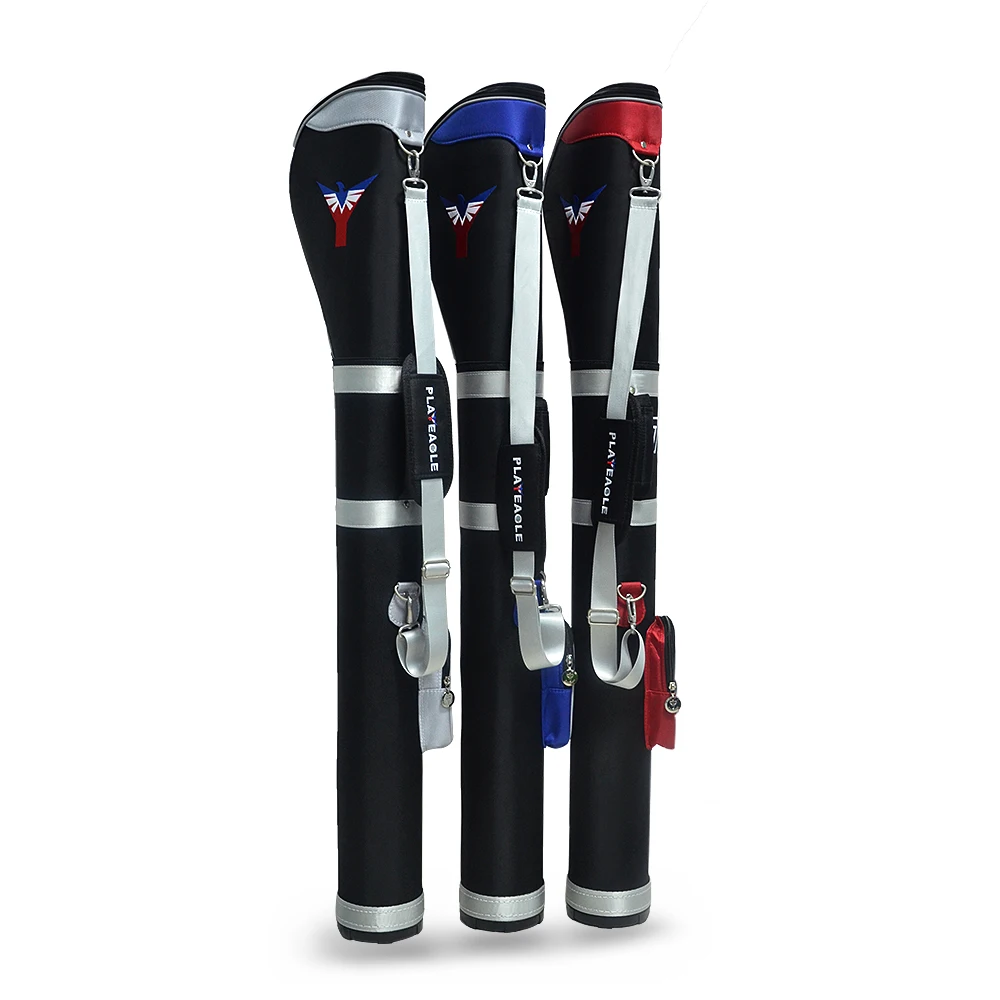 PLAYEAGLE Waterproof Nylon Golf Gun Bag Protable Golf Sunday Bag for 5~8pcs Golf Clubs Lightweight Golf Caddie Aviation Bag