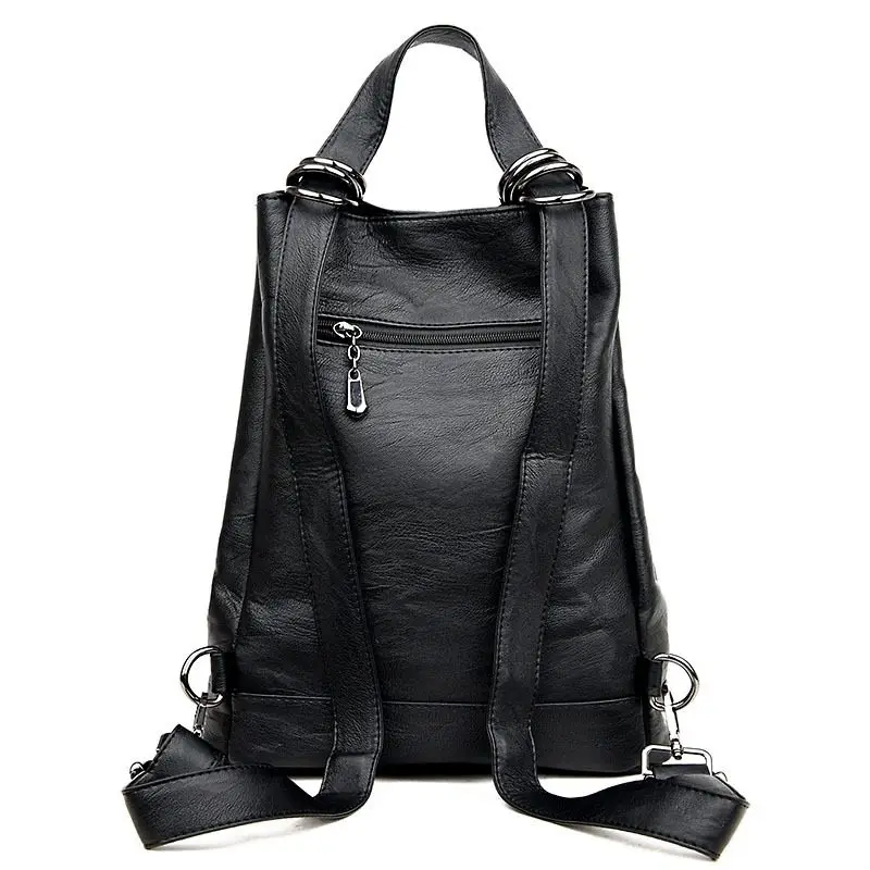 Женский рюкзак mochila feminina Повседневный многофункциональный женский кожаный рюкзак женская сумка через плечо дорожная сумка S1735