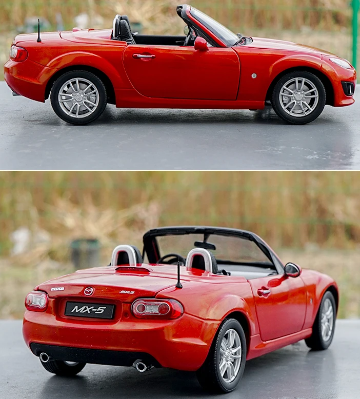 1/18 Mazda MX-5 родстер литая под давлением модель автомобиля из металлического сплава игрушка мальчик Коллекция подарков красная оригинальная коробка