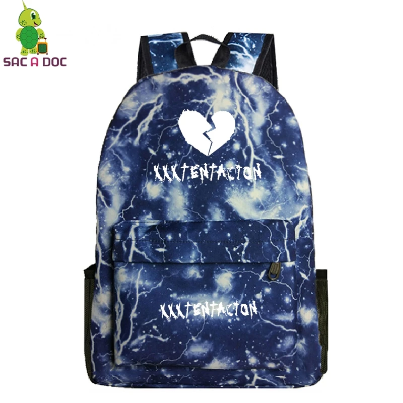 XXXTentacion студенческие рюкзаки с принтами для девочек-подростков школьные сумки рюкзак для ноутбука Mochilas Mujer рюкзак для путешествий Повседневный Mochila