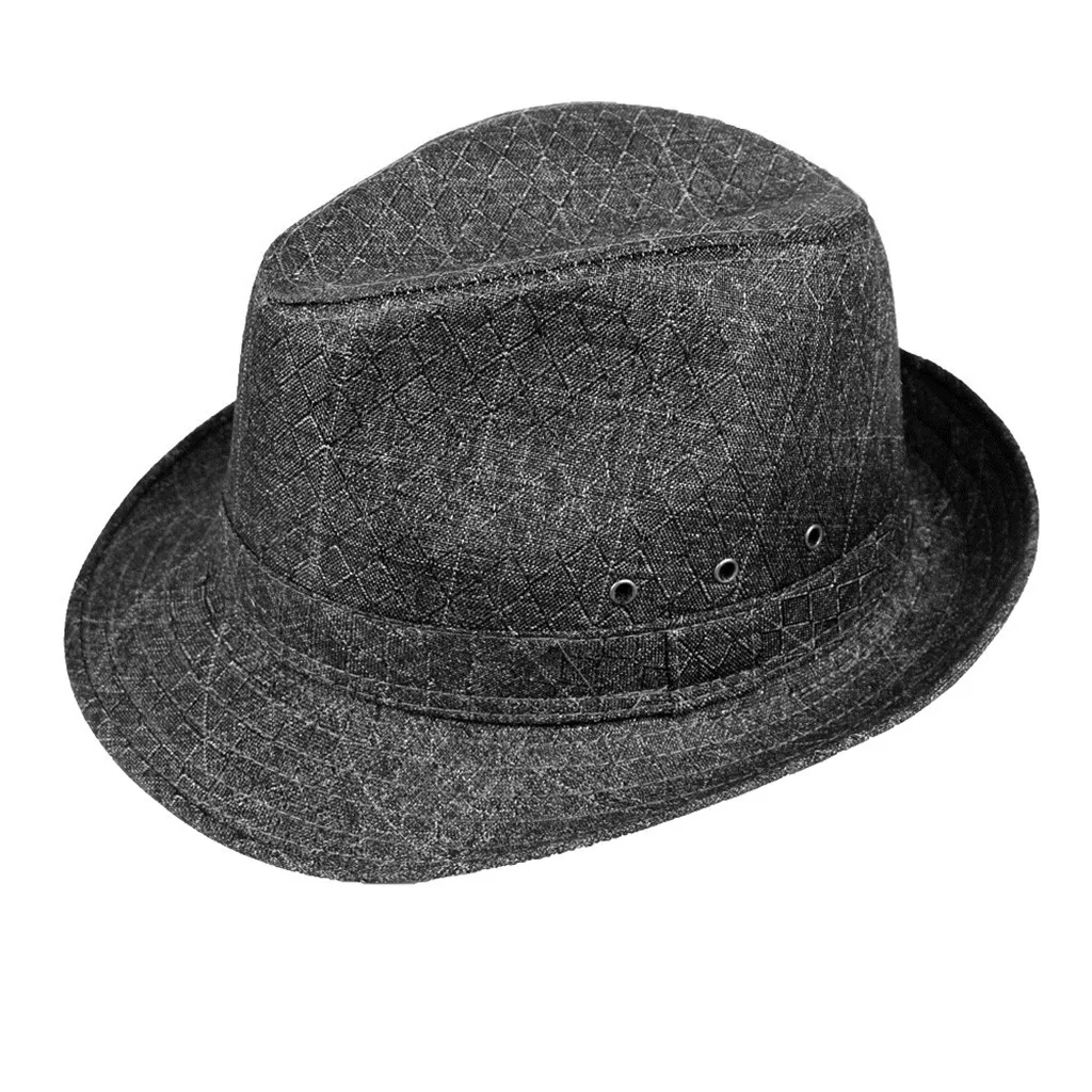 Весна и лето джаз шляпа уличная льняная от солнца Удобная Панама Fedoras Chapeau Sombrero Mujer
