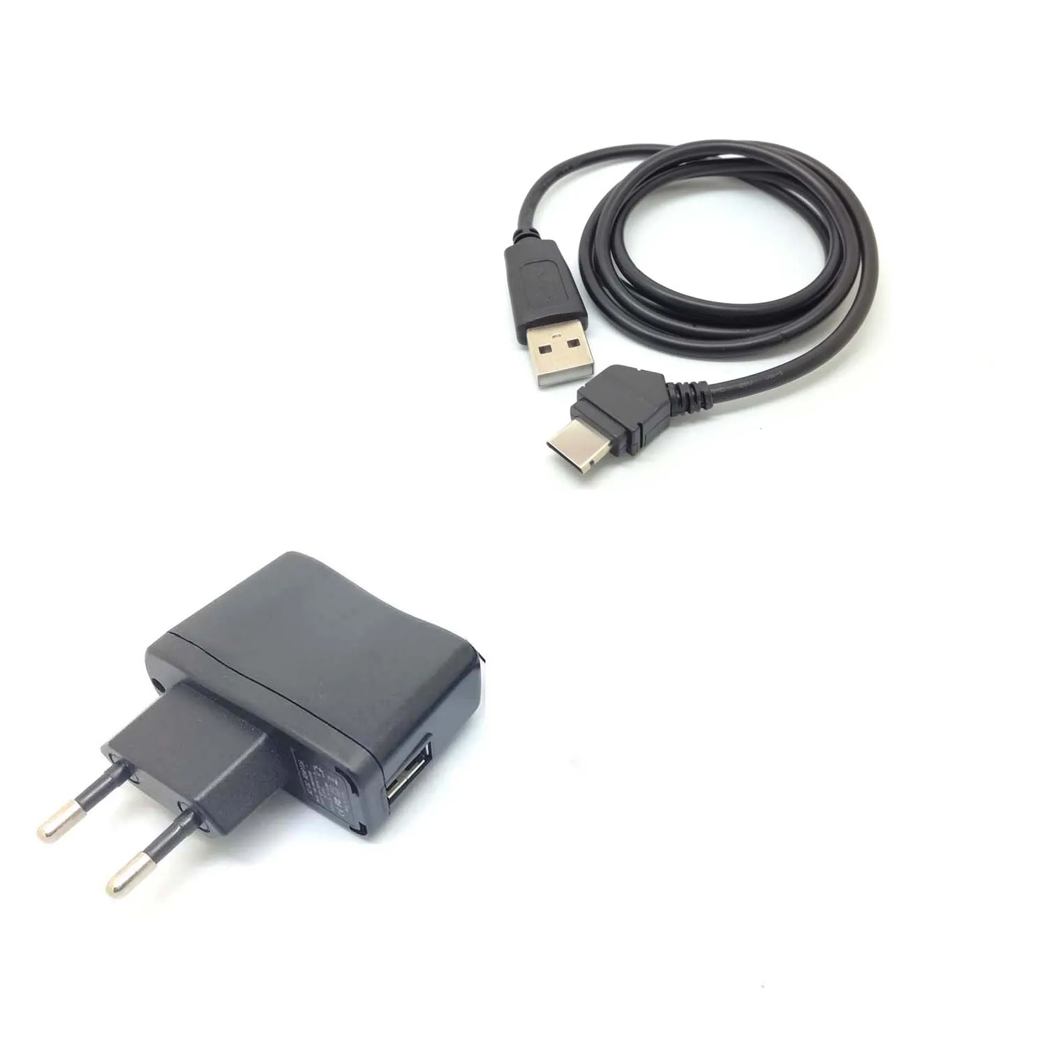EU wall charger USB настенное зарядное устройство и кабель для передачи данных для SAMSUNG SGH-A437 A727 T219 U300 U600 SCH-R510 Wafer U420 Nimbus U740 Alias T629 E25 - Color: EU wall charger