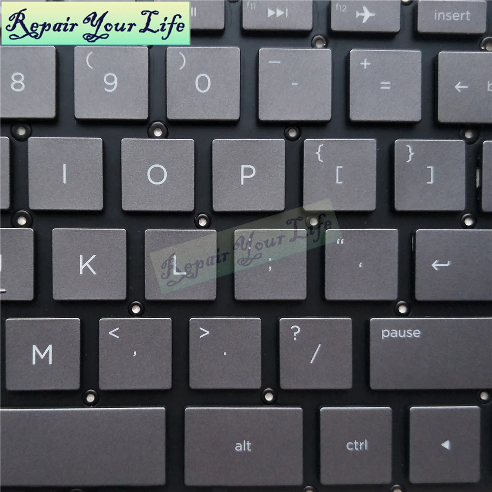 US laptop keyboard for HP x360 13-W 13-w021TU w027tu 13-W020CA English black with silver backlit 935429-001 backlight original | Компьютеры
