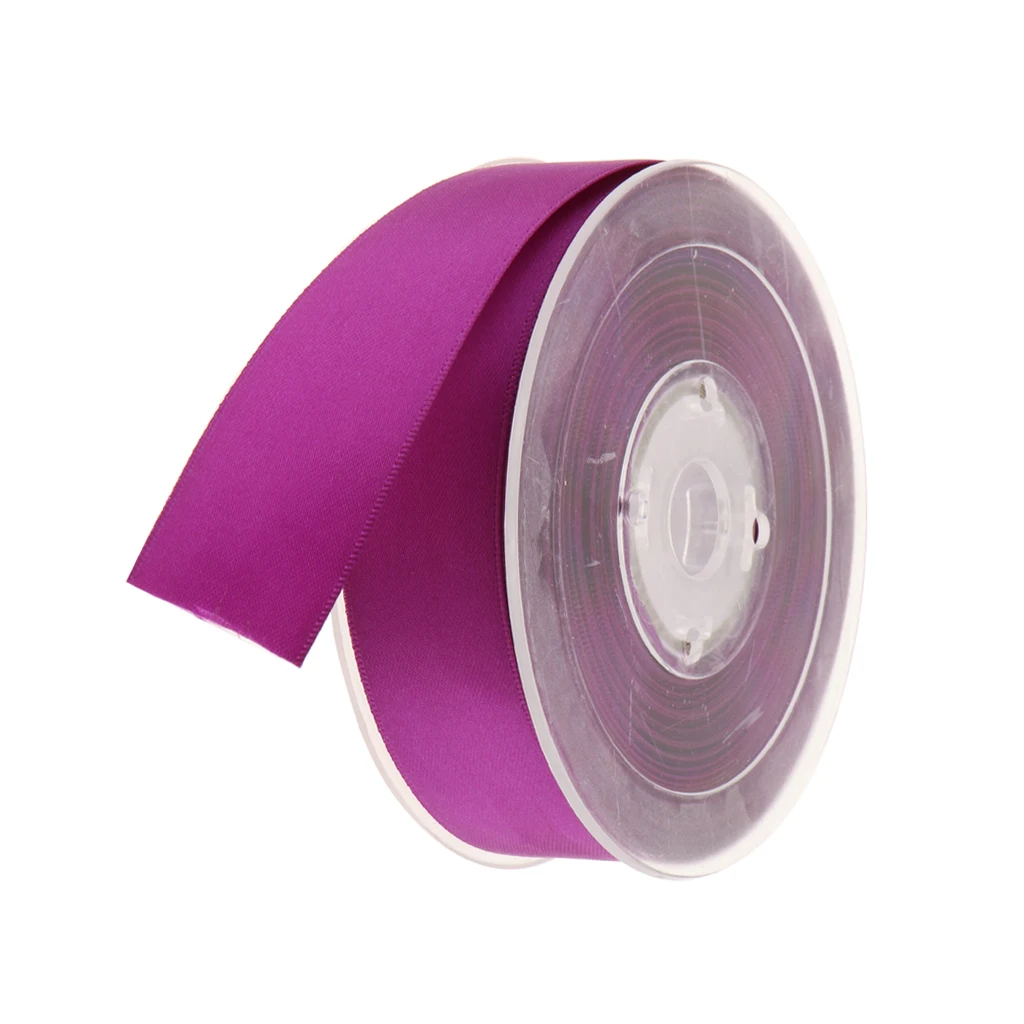 Двухсторонняя полиэфирная атласная лента 20 метров для свадебной вечеринки