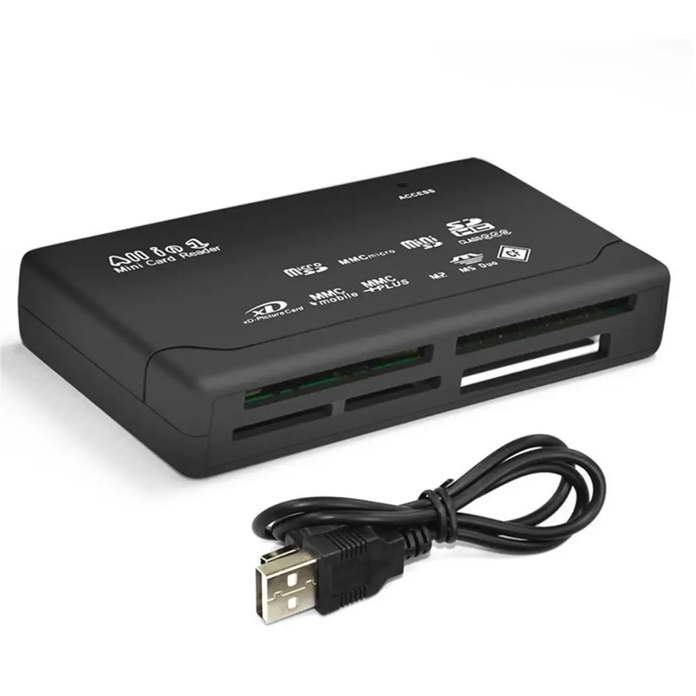 USB кард-ридер все в одном USB кард-ридер USB внешний SD SDHC Mini Micro M2 MMC XD CF для USB V2.0 для XP/Vista/Win 7