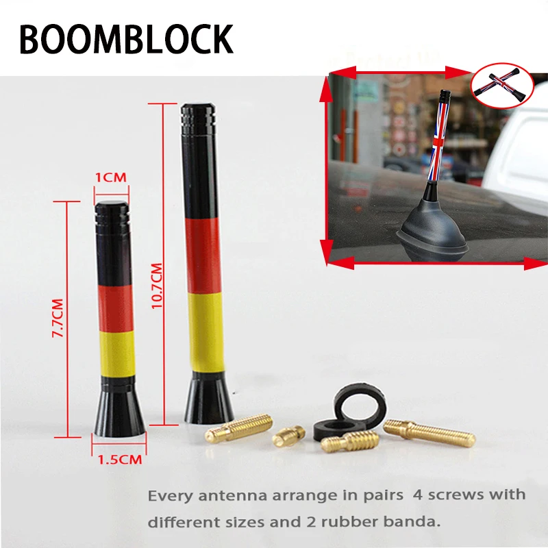 Автомобильная радиоантенна BOOMBLOCK наклейки с флагом из углеродного волокна для Saab