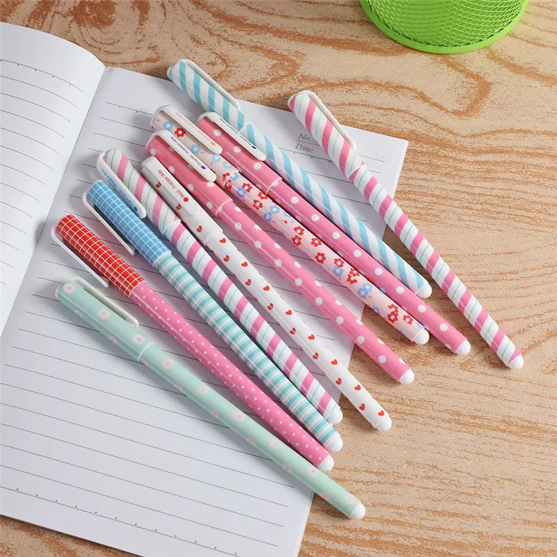 Цветная гелевая ручка 10 шт./лот кавайные канцелярские принадлежности корейские