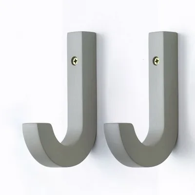 2pcs gray Настенный художественный Декор одежды, вешалка для пальто, деревянная вешалка для пальто, садовый крючок, креативный крючок, настенная вешалка, деревянные крючки для пальто, красивое украшение для дома - Цвет: 2pcs gray