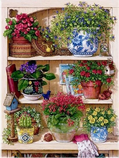 V7335 Evershine 5D Full Square Diamond Embroidery Courtyard Paint With Diamonds Diamond Mosaic Cross Stitch Scenery Home Decoration - Цвет: V7335