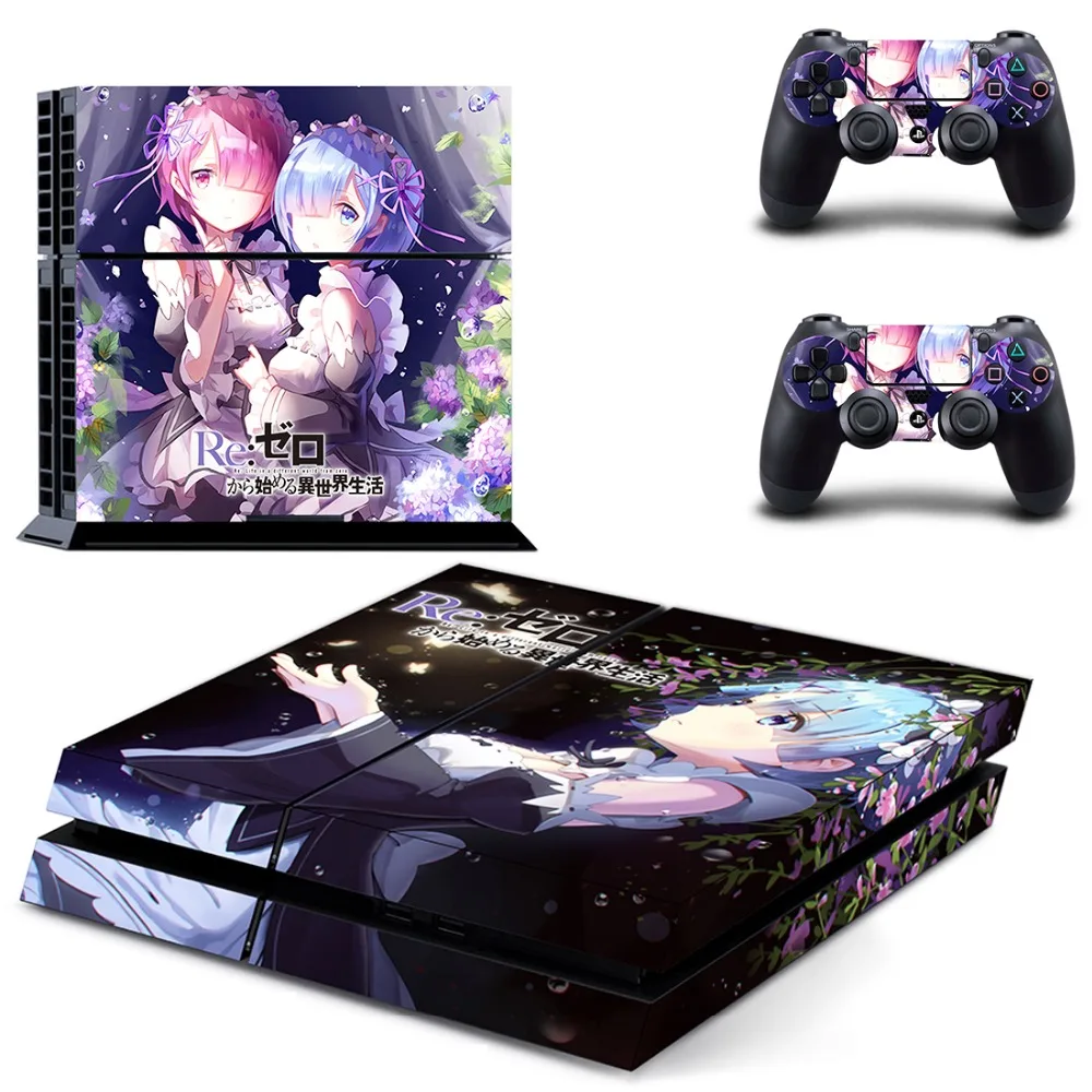 Аниме милая девушка RE Life в другом мире от Zero Rem PS4 наклейка для Playstation 4 Наклейка