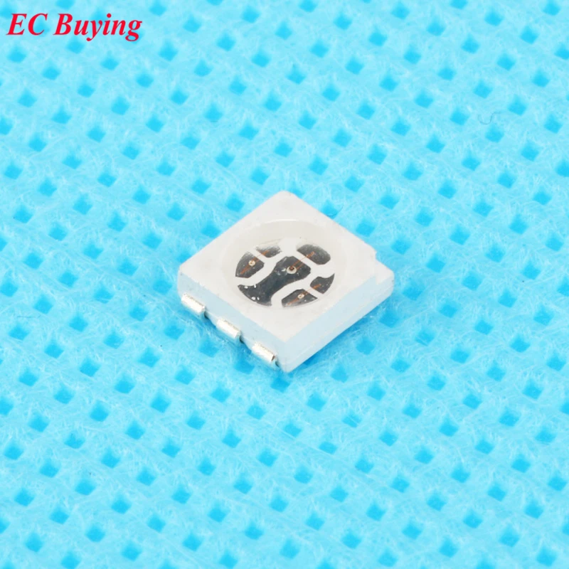 10 шт. ультра яркий светодиодный светильник 5050 SMD RGB с поверхностным монтажом