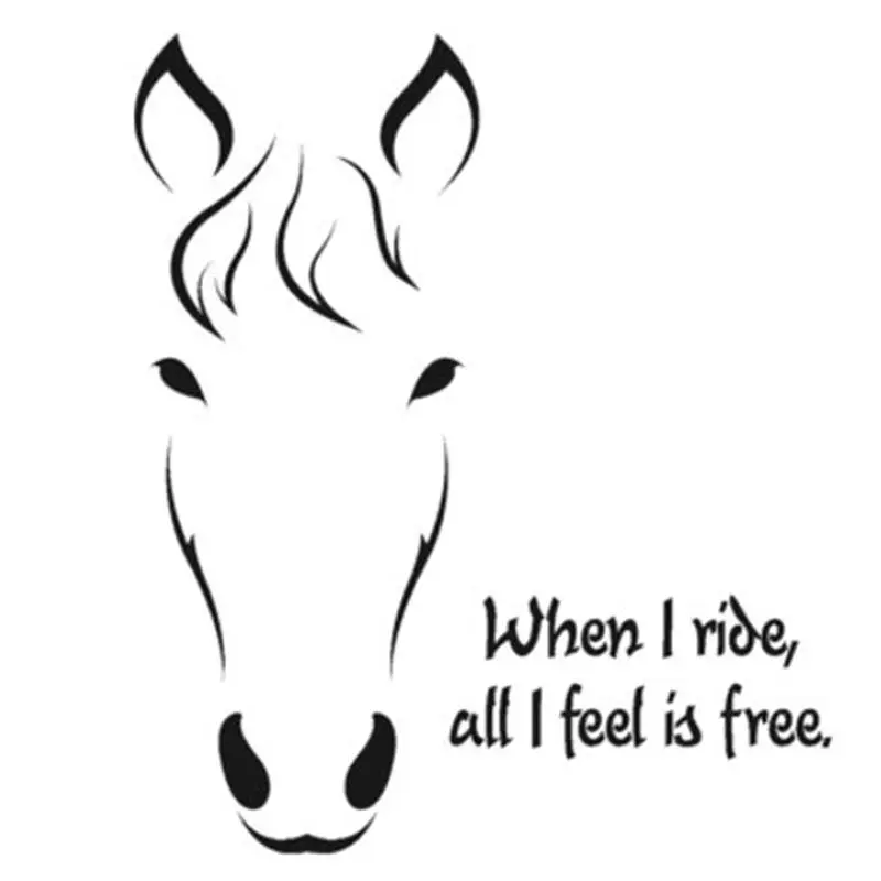 Голова Лошади наклейки на стену виниловые Декор для дома настенная комната|decorating