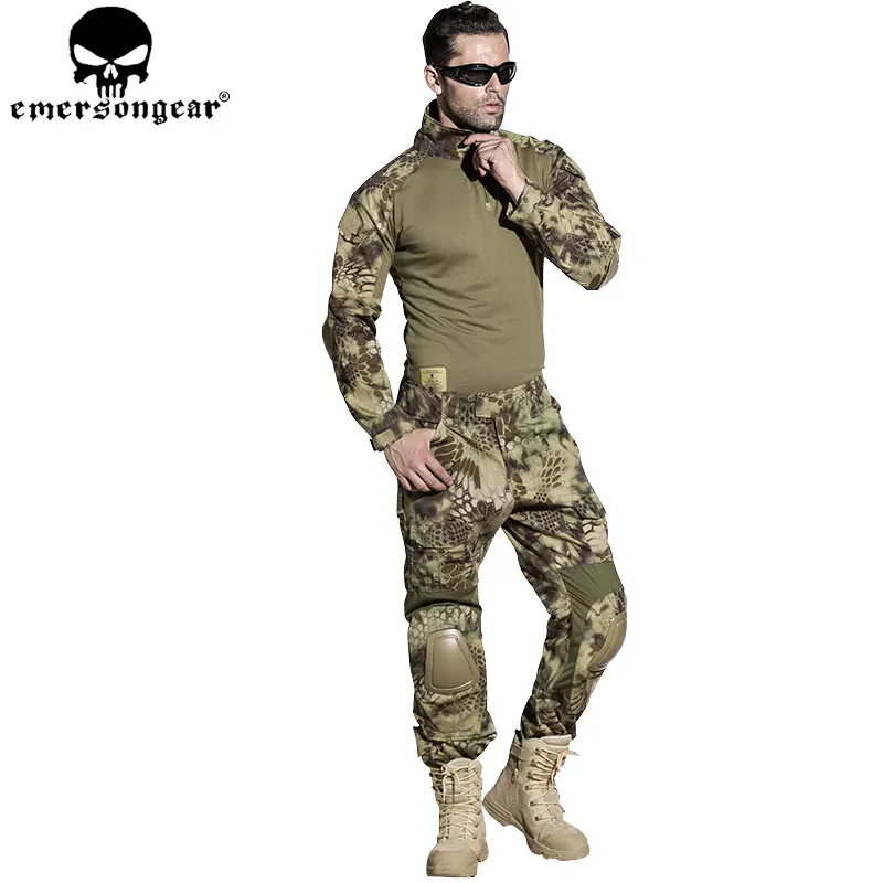 Emersongear Gen2 BDU camouflag mr тактический бой дышащий костюм Военное Дело Форма рубашка +