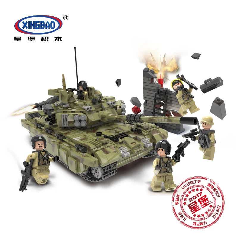 XINGBAO 06015 натуральная LepinED армейская Военная серия Танк скорпиона тигра