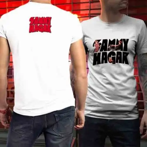 Деловые рубашки мужские с коротким рукавом Сэмми Хагар Print Crew Neck Tee|crew neck|tee teetees men |