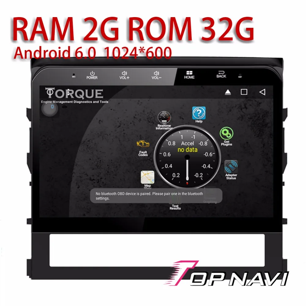 Авто Радио стерео для Toyota Land Cruiser 2016 10.1 ''Android 6.0 topnavi plug &amp play Бесплатная