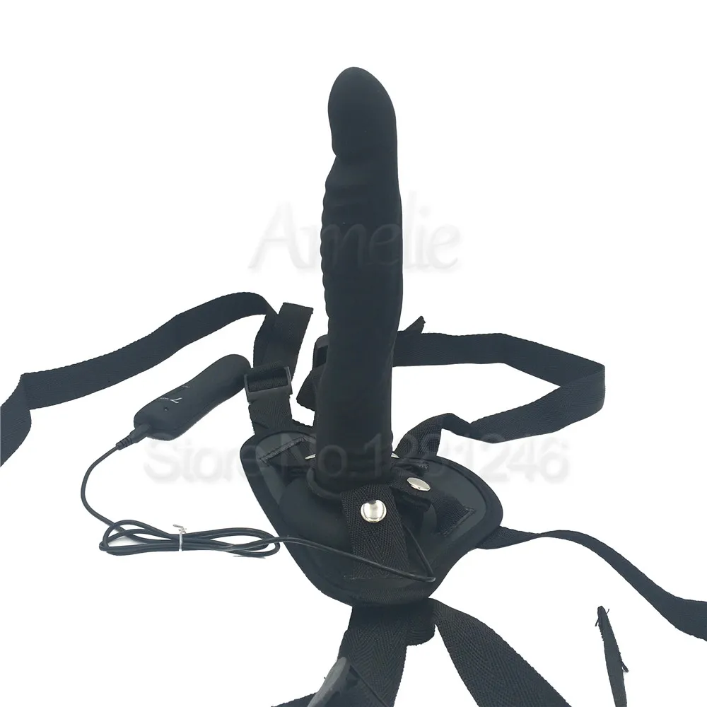 Страпон фаллоимитатор вибраторы для женщин 7 скоростей силиконовый ремешок на