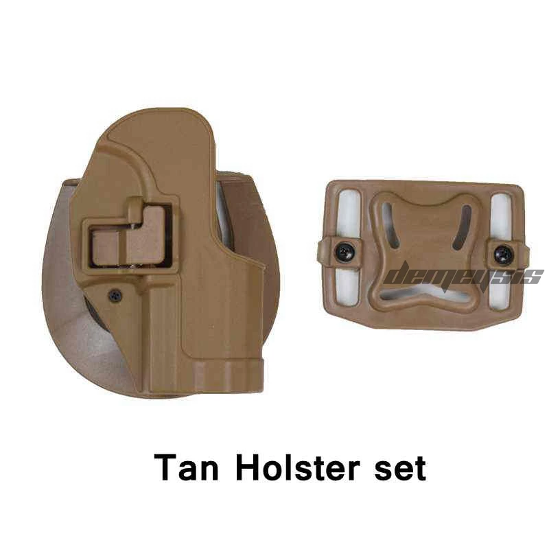 tan only holster Черный военный тактический механизм H& K USP компактный RH пистолет весло ремень кобура для H& K компактный USP - Цвет: tan only holster