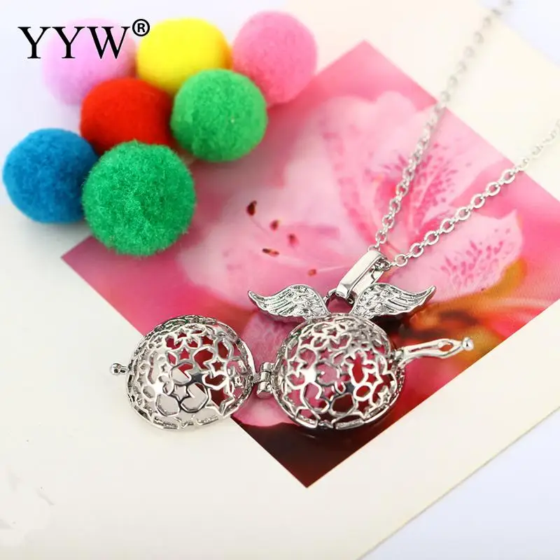 Ангел крылья духи медальон ожерелье кулон медальоны для ароматерапии эфирное