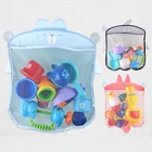 Ванная комната детские игрушки сумка Многофункциональный присоски для хранения сетчатые мешки для малышей игрушки для ванной комнаты Эко-дружественный сетчатый детские сумки для игрушек подарок