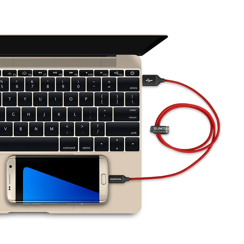 Micro USB кабель для samsung Galaxy Suntaiho 5V2. 5A металлический нейлоновый плетеный провод