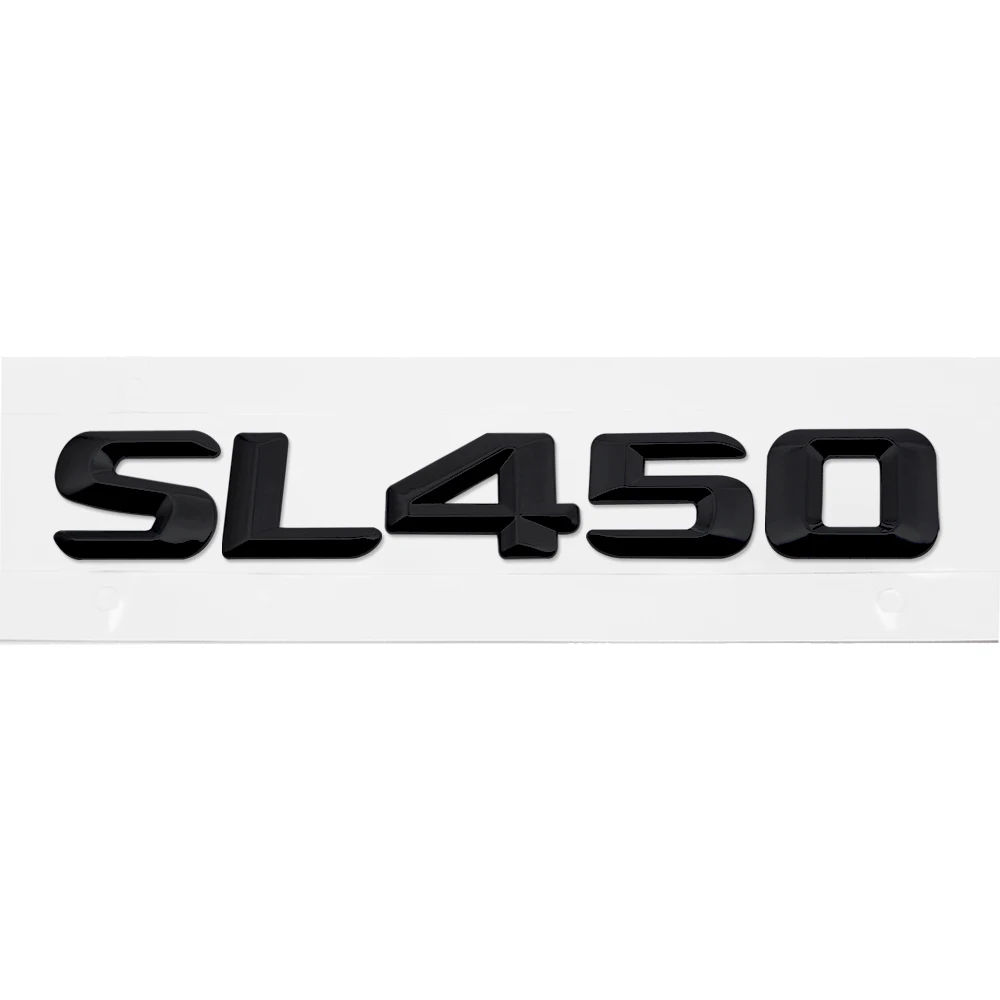 

For Mercedes Benz SL Class SL320 SL400 SL450 R107 R129 R230 R231 W204 W203 Car Rear Trunk Emblem Sticker Badge Chrome Letters