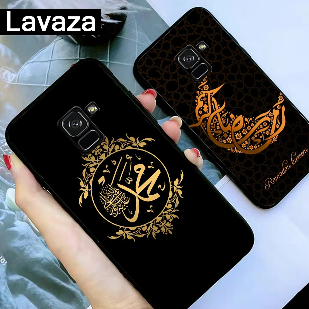 Чехол из силикона Lavaza с логотипом и арабским мусульманским исламским узором для Samsung A3 A5 2016 2017 A6 Plus A7 A8 A9 A10 A30 A40 A50 A70 J6 2018.