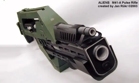 1:1 масштаб инопланетянин 3 Оружие m41-импульсная винтовка 3 d бумажная модель DIY игрушки для рождественского подарка
