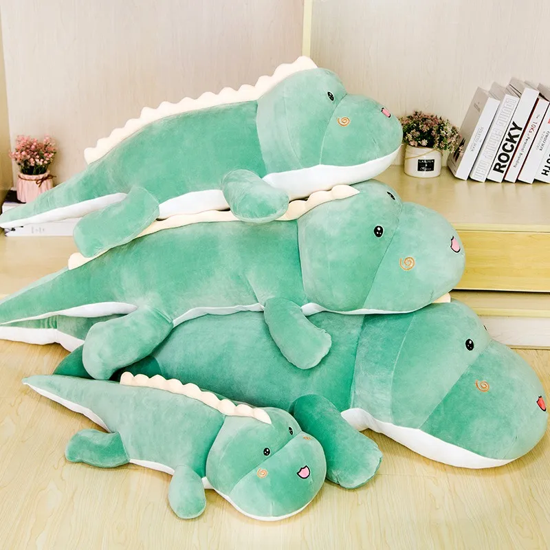 

High Quality Big Dinosaur Plush Toy Soft Cartoon Animal Lizard Stuffed Doll Children Boy Birthday Gift Baby Accompany Pillow