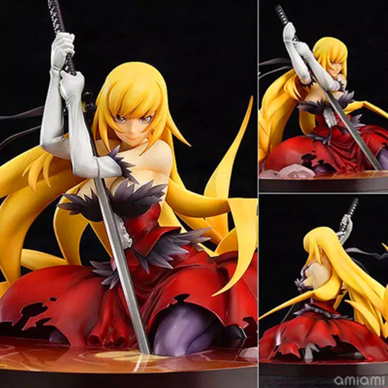 Аниме фигурка Oshino Shinobu 15 см кизумоногатари сидячая маленькая ниндзи сексуальные