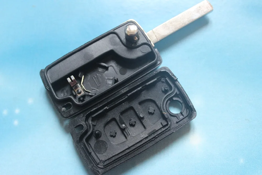 CYCTEM автомобильный чехол для ключей 3 кнопки флип складной дистанционный Брелок